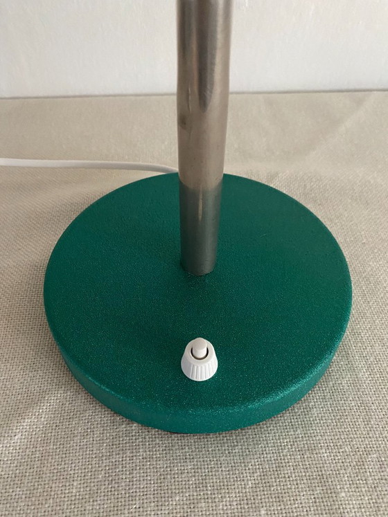 Vintage Mid-Century Modern Adjustable Gooseneck Desk Lamp – Emerald Green, 1960s – Table lamps, Metal (photo 3 of 14)
