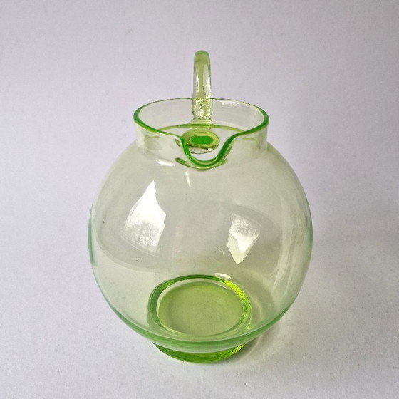 Image 1 of Kristalunie Maastricht - Brocca per l'acqua "Global" di W.J. Rozendaal - 1932