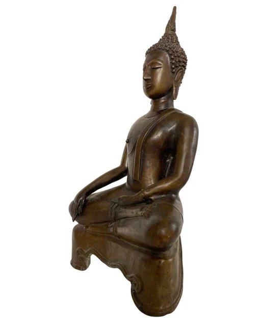 Estatua de Buda en bronce – Tailandia – Bhumisparsha Mudra – LOT 186 – Esculturas, Bronze (photo 2 of 8)