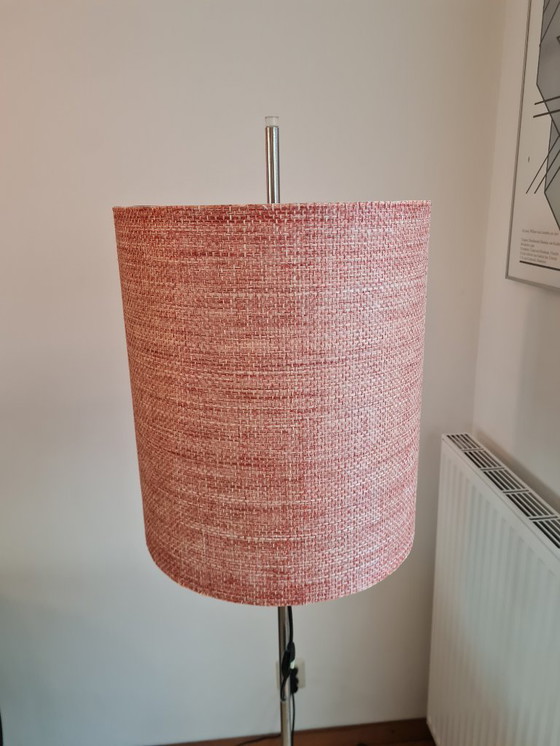 Image 1 of Staande design vloerlamp met lampenkap, jaren 60