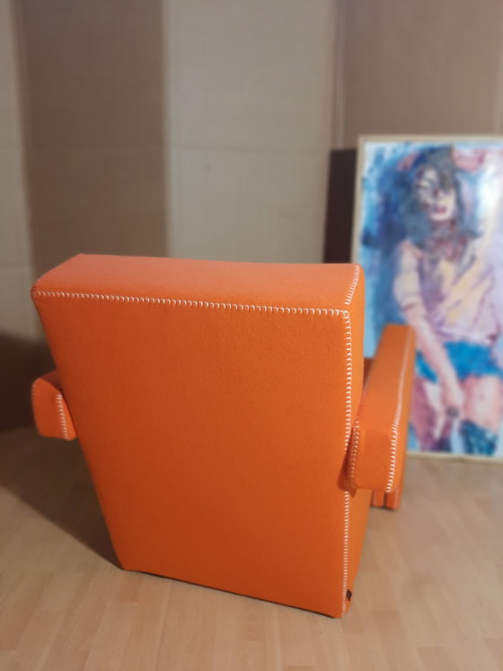 Image 1 of Cassina Utrecht 637 Nuovo mai usato in panno di lana Ruggine arancione (Serie 13L) Punto cavallo