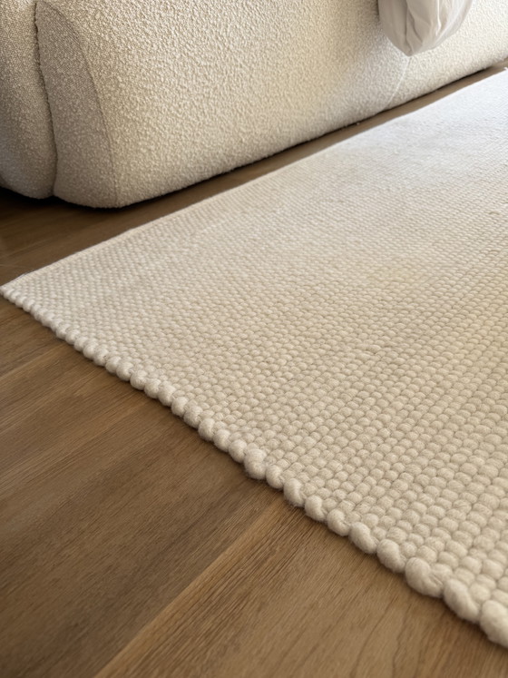 Image 1 of Tapis Classic Collection 100 % laine mérinos blanc 250 x 350 cm