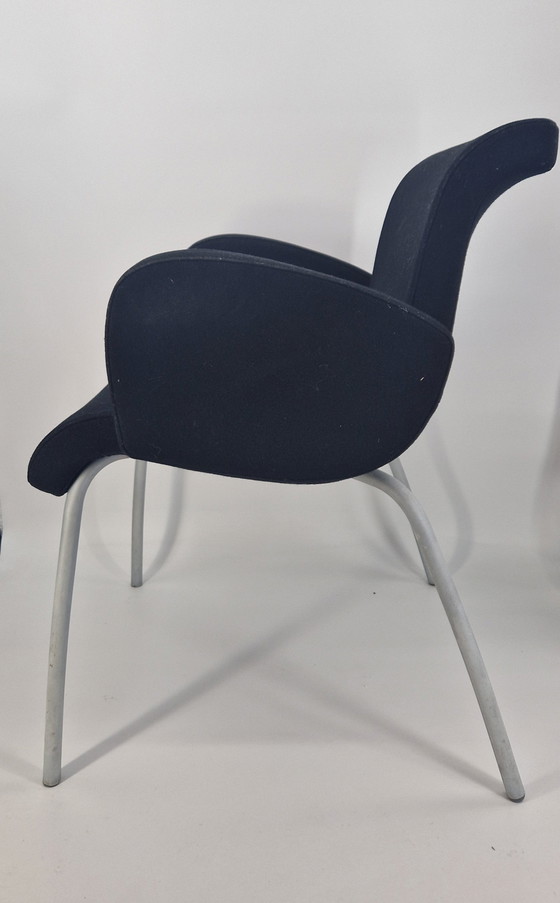 Image 1 of Lensvelt Flag Chairs | Black | Set of 4 | Design Gérard van den Berg