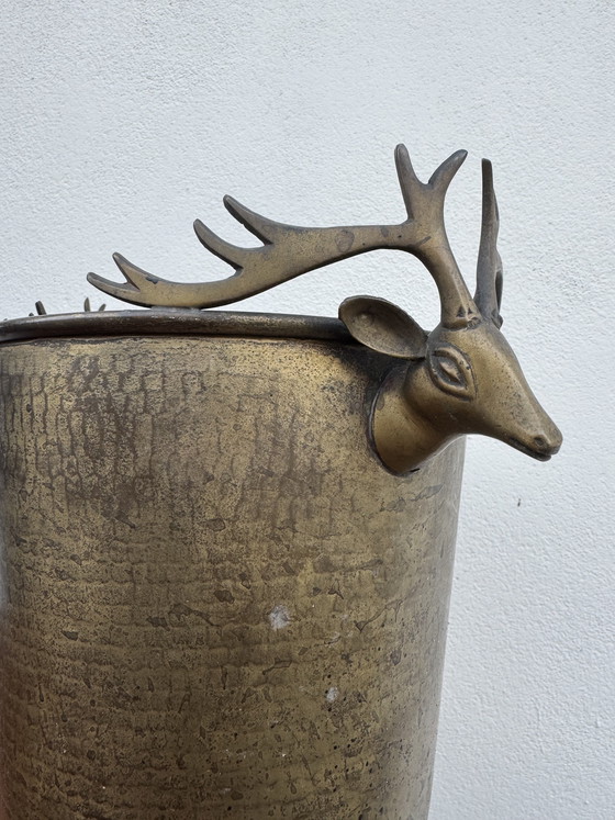 Image 1 of Antique champagne seal with stag heads