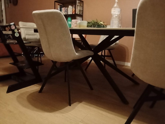 Image 1 of Ceramic table, cognac color