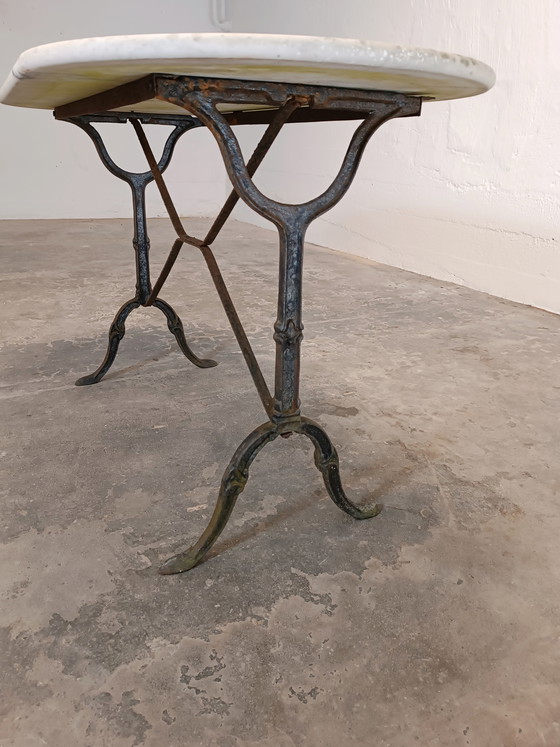 Image 1 of Tavolo da giardino con piano in pietra