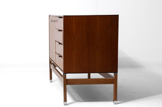 Consolle architettonica di Pieter de Bruyne, 1960, Al Meubel, Credenze, Legno, Marrone, Mid Century Modern (foto 11 di 15)