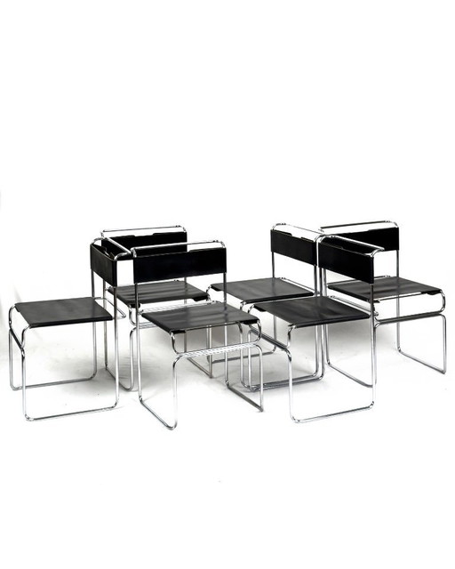 Set di 6 sedie vintage Libellula di Giovanni Carini per Planula