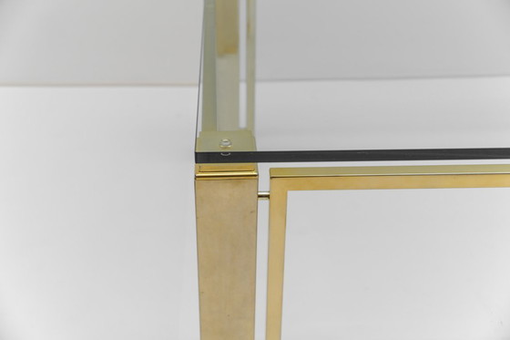 Image 1 of Square Golden Coffee Table, 1970s
