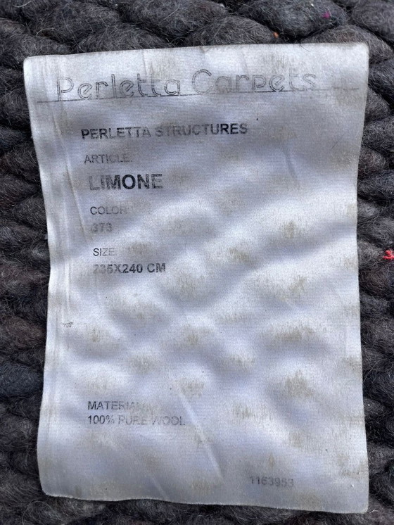 Image 1 of Tappeto Perletta in lana grigio / marrone