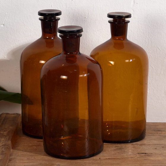 Tarros de cristal antiguos (c.1920). Juego de 3 piezas #60 – Vasos y jarras, Glass (photo 5 of 10)