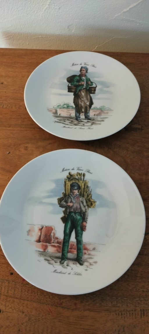 Juego de platos de porcelana Campos Elíseos París Francia