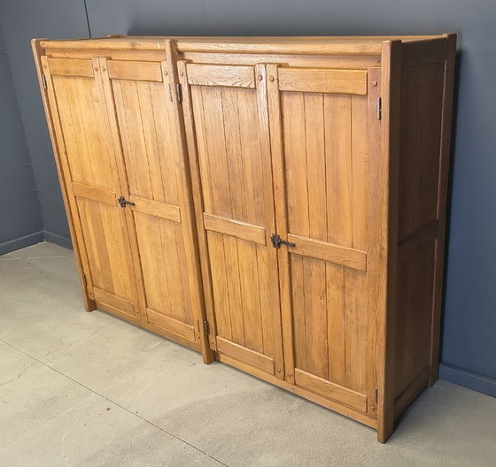 Image 1 of Armario XL de roble macizo de Kunstmeubelen Depuydt, Bélgica, años 60 