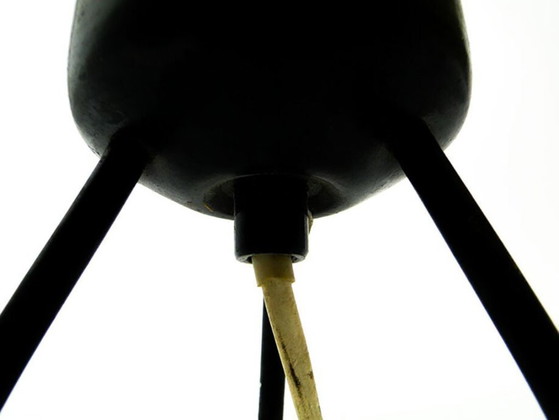 Pop Art Glass Bedside Lamp, Poland, 1960s – Table lamps, Metal (photo 7 of 8)