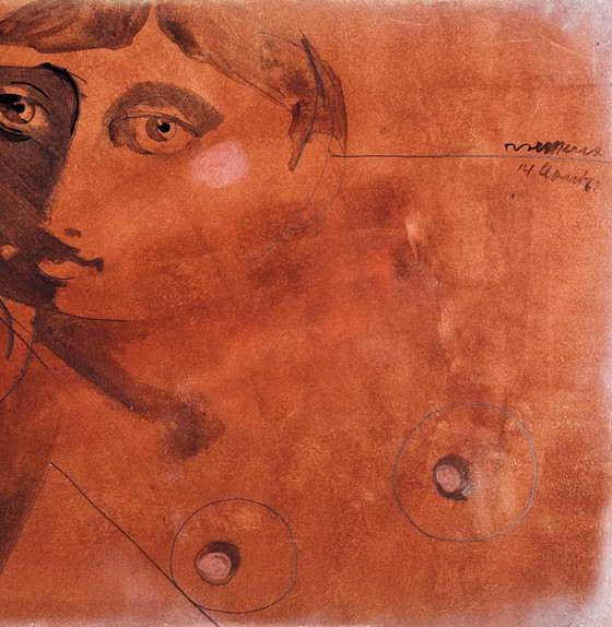 Image 1 of Robert Detheux, dipinto raro del 1962