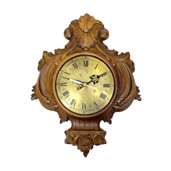 UPG Halle hanging wall clock – eclectic style, 1970s, in working order – Metal, Plastic (photo 9 of 9)