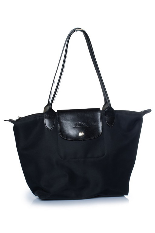 Longchamp, schwarze Depose Tote Mini-Tasche – tote tassen, Calfskin, Nylon (photo 2 of 10)