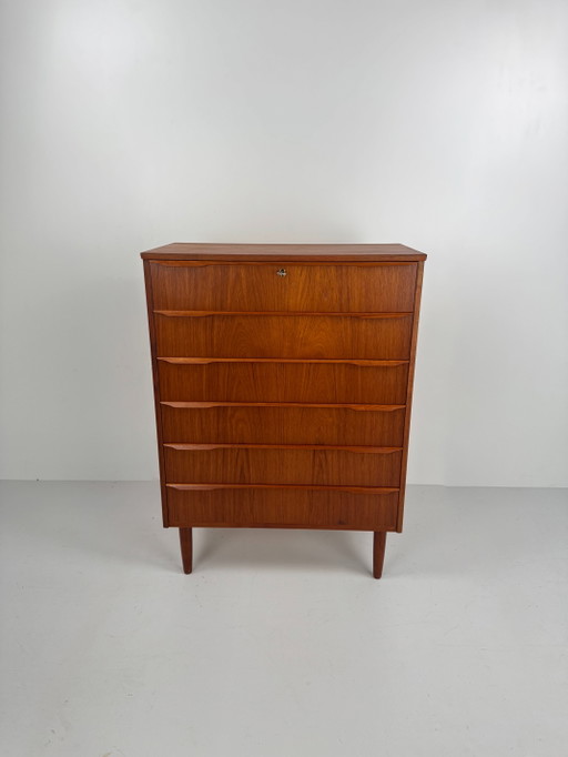 Cómoda danesa, Dinamarca, década de 1960 – ladekasten, Wood