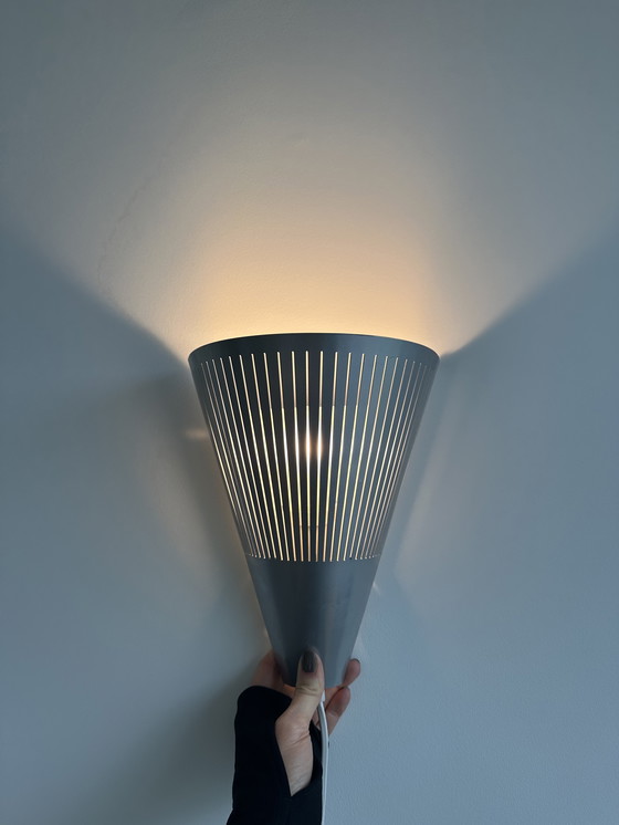 Image 1 of Vintage IKEA Klyka Wall Lamp Design Post Modern Silver