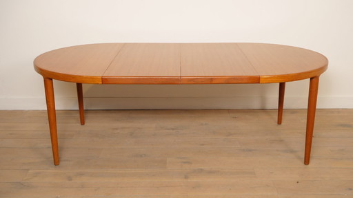 Tavolo da pranzo rotondo vintage | Teak | Allungabile