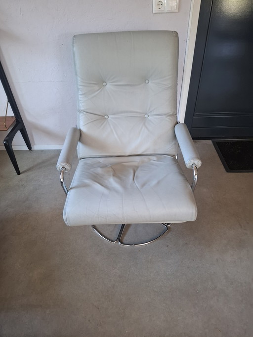 Fauteuil pivotant vintage Jan De Bouvrie