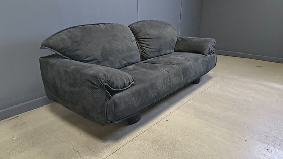 Image 1 of Samtsofa von Saporiti Italia, 1980er Jahre