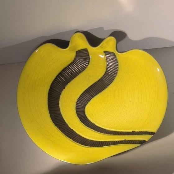 Freeform Tasse Gelb und Schwarz Glasierte Keramik von Elchinger, Frankreich, 1960 – Schalen, Ceramic (photo 11 of 15)