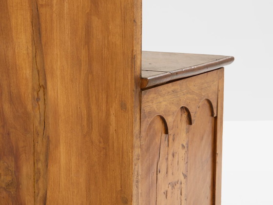 Image 1 of Andrea Salvetti pair of neo-gothic chairs solid pine 1994