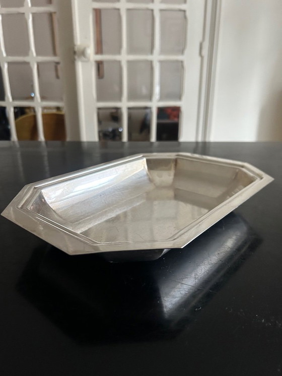 Image 1 of Art Deco silver-plated metal platter
