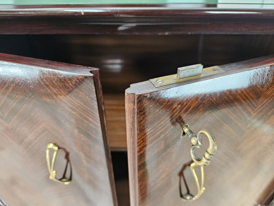 Credenza in mogano con piano in vetro, 1960 – Credenze, Legno (photo 35 of 43)