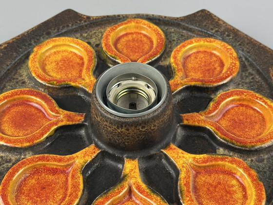 Image 1 of Lámpara de pared de cerámica de los años 60 y 70, diseño de la era espacial de mediados de siglo