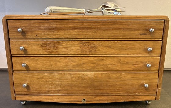 Image 1 of Prestigieux Service Christofle Vendôme "Honnorat Marseille" - 146 Pièces avec Cabinet d'Origine