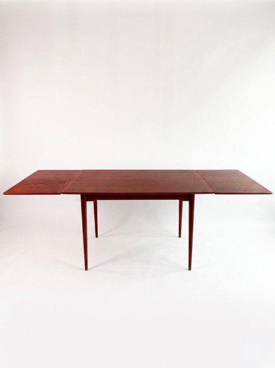 Image 1 of Vintage Scandinavian Mid-Century Modern Extendable Dining Table