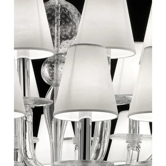 Image 1 of Monumentale moderne kroonluchter van transparant Murano-glas van Simoeng voor Simoeng