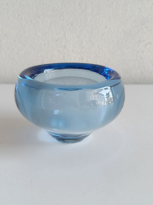 Bol vide-poches vintage en verre d'art bleu – années 1960/70 – decoratieve objecten, Glass (photo 2 of 6)