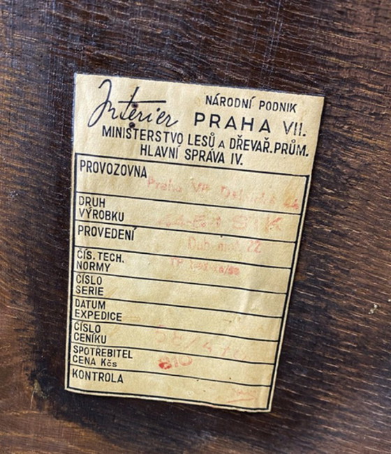 Image 1 of Salontafel van Kropáček & Koželka "Night Saturn" - jaren 1950