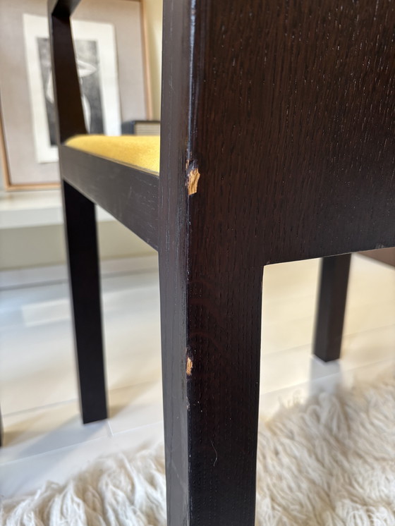 Image 1 of 2 gele stoelen jaren 80 design