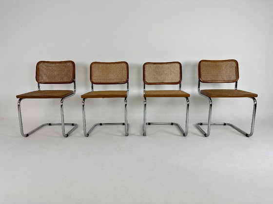 Image 1 of Set van 4 vintage Cesca designstoelen