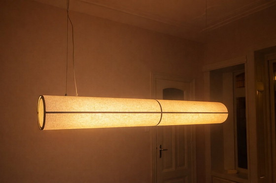 Image 1 of Audo Copenhagen – Hashira Große dimmbare LED-Pendelleuchte (Leinen)