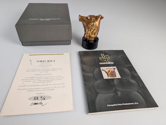 Image 1 of Miguel Berrocal "Torso Roca", escultura de bronce, prueba de artista X/X