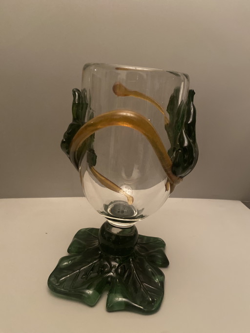 Footed Glass , Vase , Murano Cup