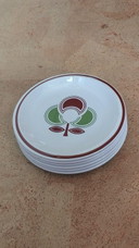 6 breakfast plates Laveno Richard Ginori mid-century modern Italian design