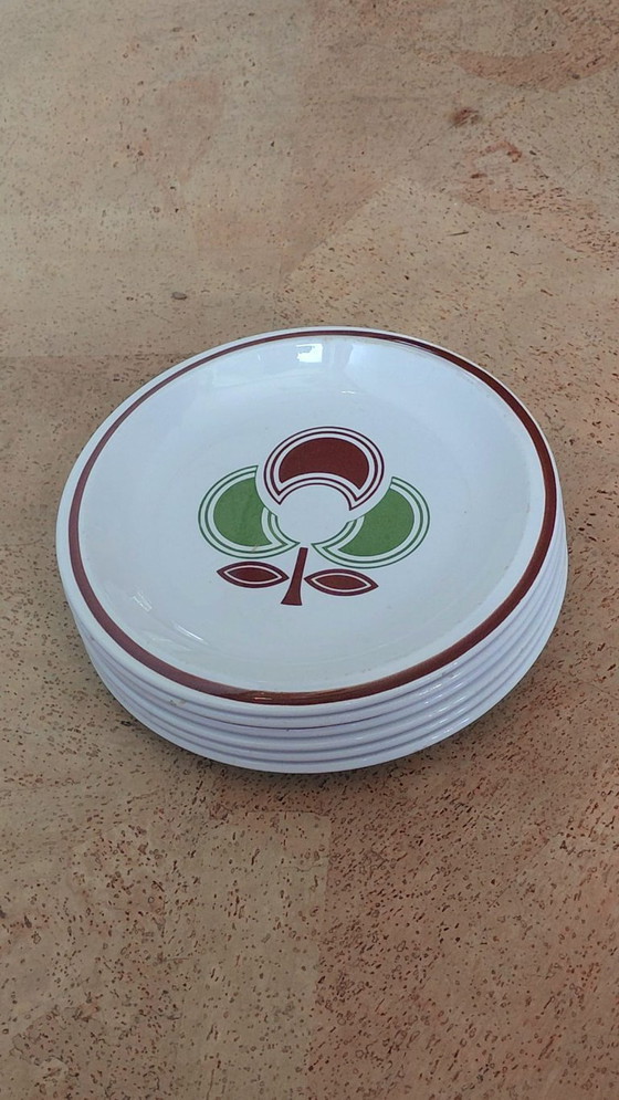 Image 1 of 6 piatti per la colazione Lavano Richard Ginori, design italiano moderno di metà secolo