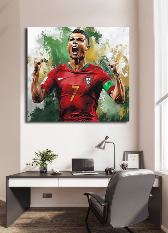 Alberto RICARDO - Cristiano Ronaldo 6 - Lithografie van de kunstenaar – Litho's & Zeefdrukken, Canvas (photo 4 of 15)