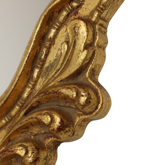 Kleiner Deknudt Wappenspiegel Blattgold Vergoldet Barock Stil 45cm – Glass, Wood (photo 13 of 18)