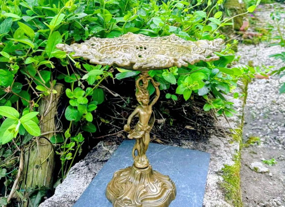 Large bronze fruit bowl from the 19th century. – Brass, Art Nouveau (photo 12 of 12)