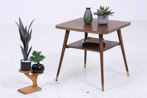 Beautiful vintage side table | Mid - Century coffee table Telephone table 60s retro living room #06-16