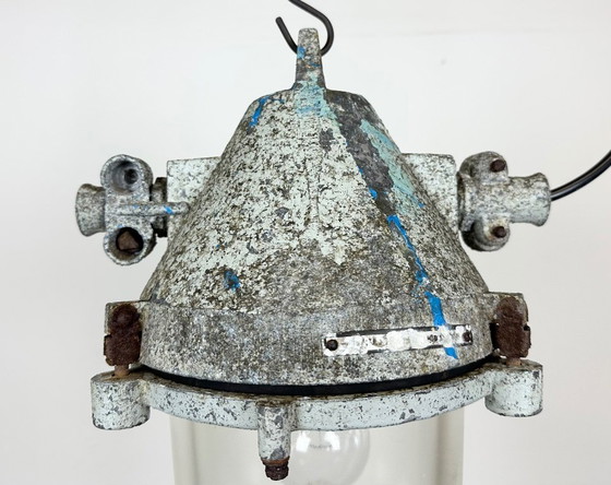 Image 1 of Grey Industrial Cast Aluminium Explosion Proof Lamp, 1970s