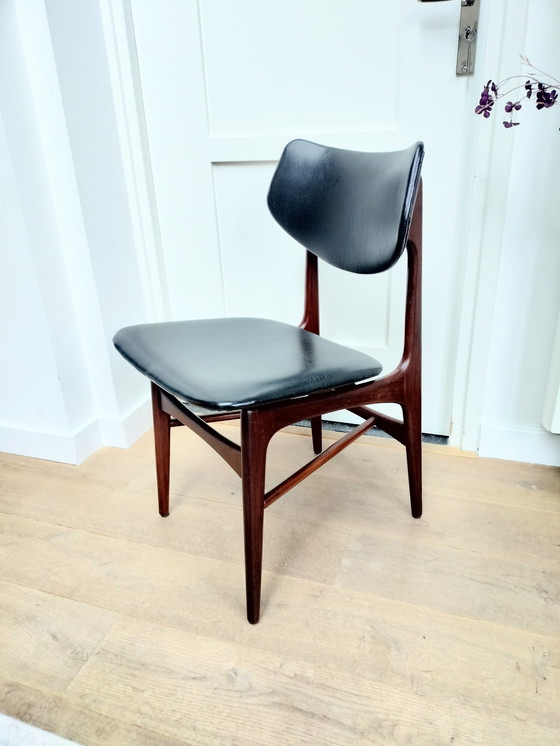 Image 1 of Vintage set of 4 Louis van Teeffelen 'Hamar' dining chairs