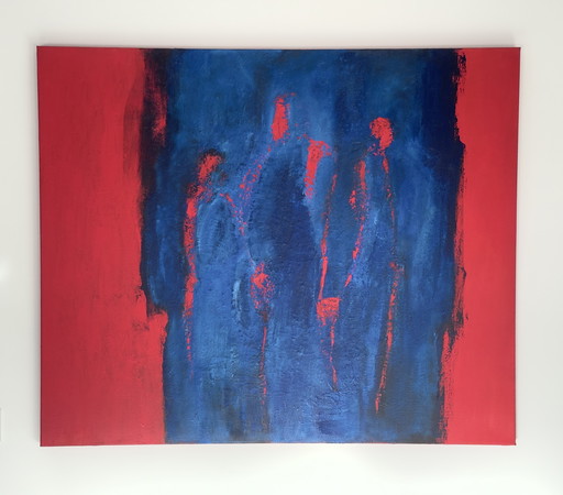 Abstract figuratief schilderij van José van der Varst